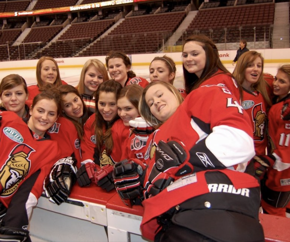 6 At the bench Scotiabank Place Jan 23rd Lady Sens 09-10